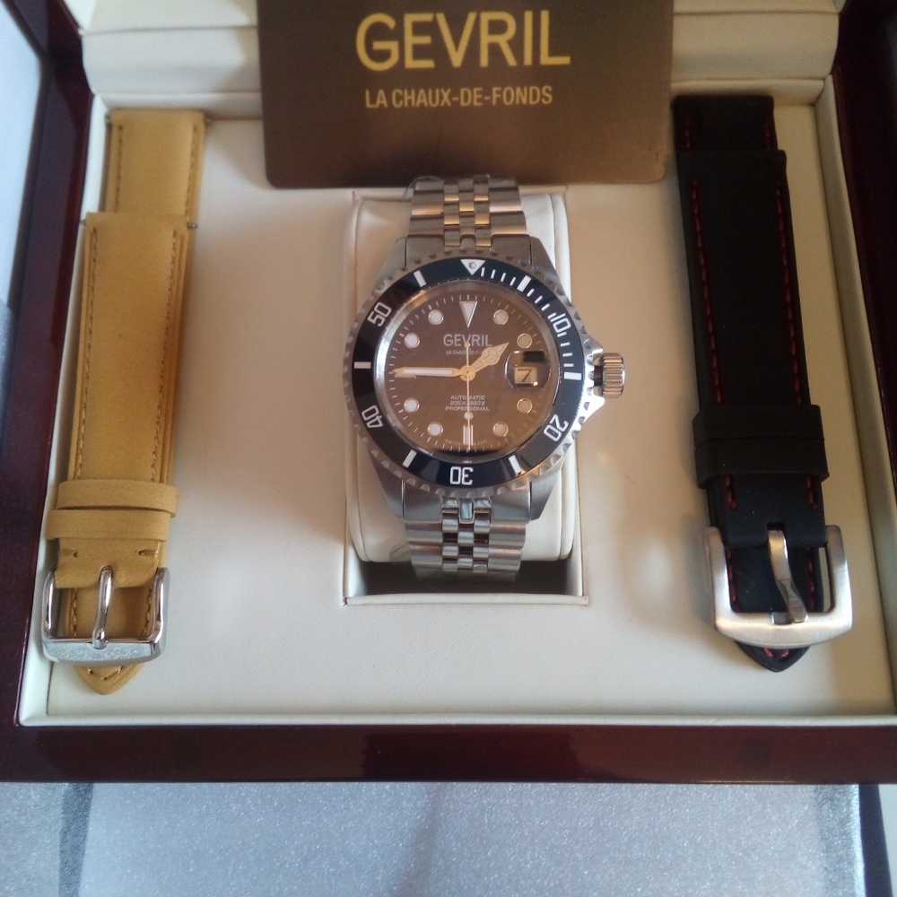 New Gevril blue watch